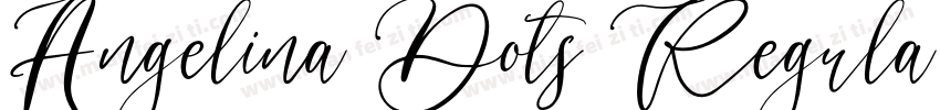 Angelina Dots Regula字体转换